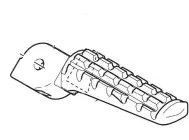 Footrest, front Left side