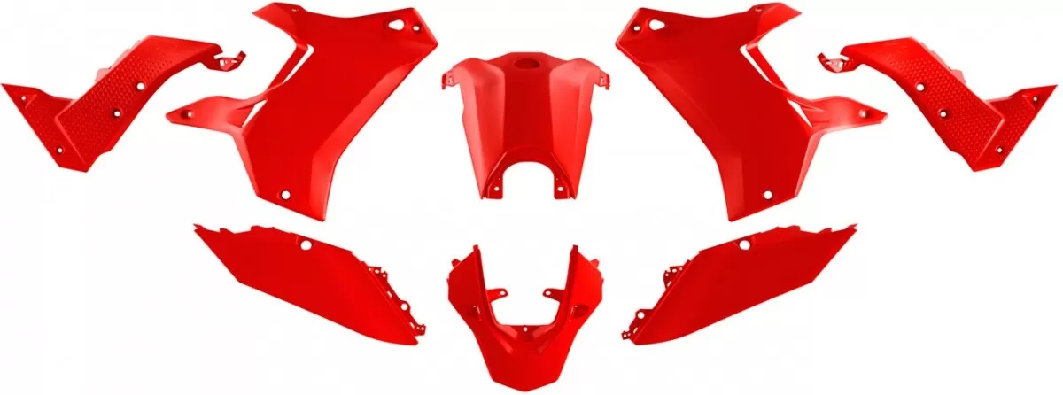 Rtech Plastic Kit Red (w/o Front Fender) for Yamaha T7 700