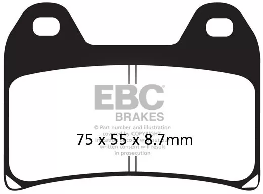 EBC HH Sintered Sportbike Brake Pads FA244HH