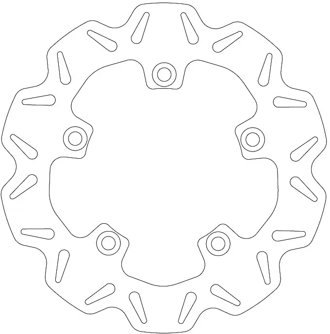 EBC Vee Rear Solid Brake Disc VR3108