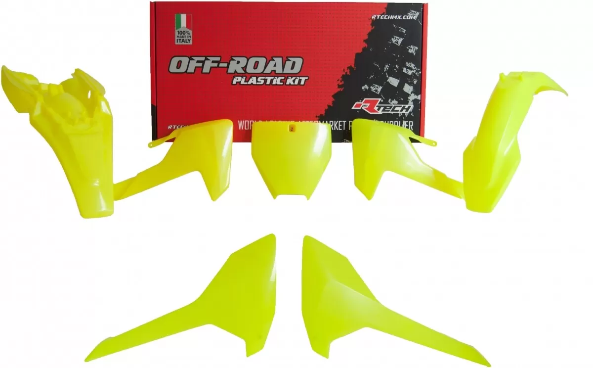 Rtech Plastics Kit Husqvarna TC 65 Neon Yellow