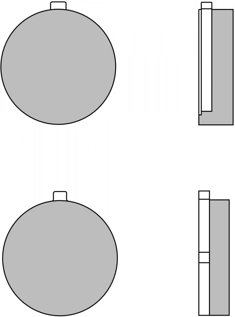 Brembo 07SU0526 Brake Pads Organic Genuine Street 