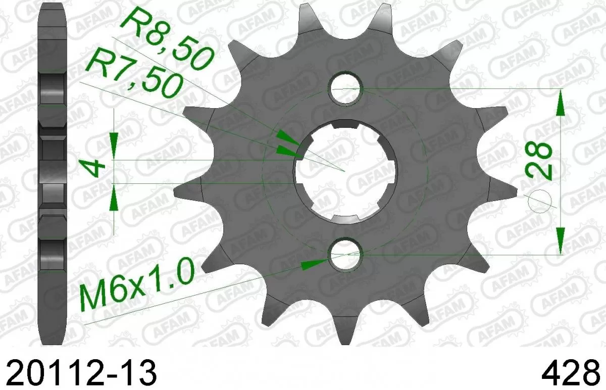 AFAM Sprocket Front 13T - 428