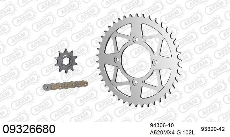 AFAM Chainset - Aluminium