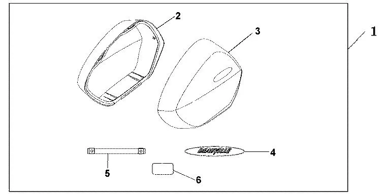 Honda Large Pannier Lid Set