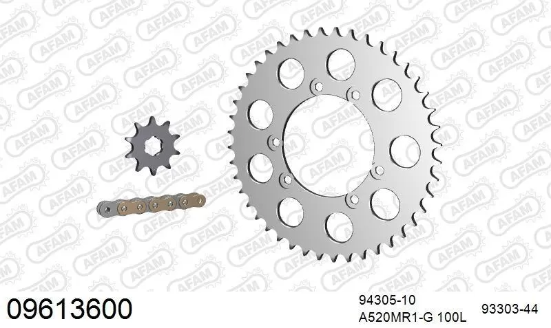 AFAM Chainset - Aluminium