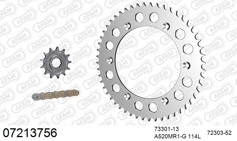 AFAM Chainset - Aluminium