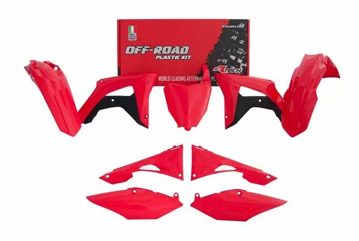 Rtech 6-Piece Plastics Kit Honda CRF-R 450 Red/Black