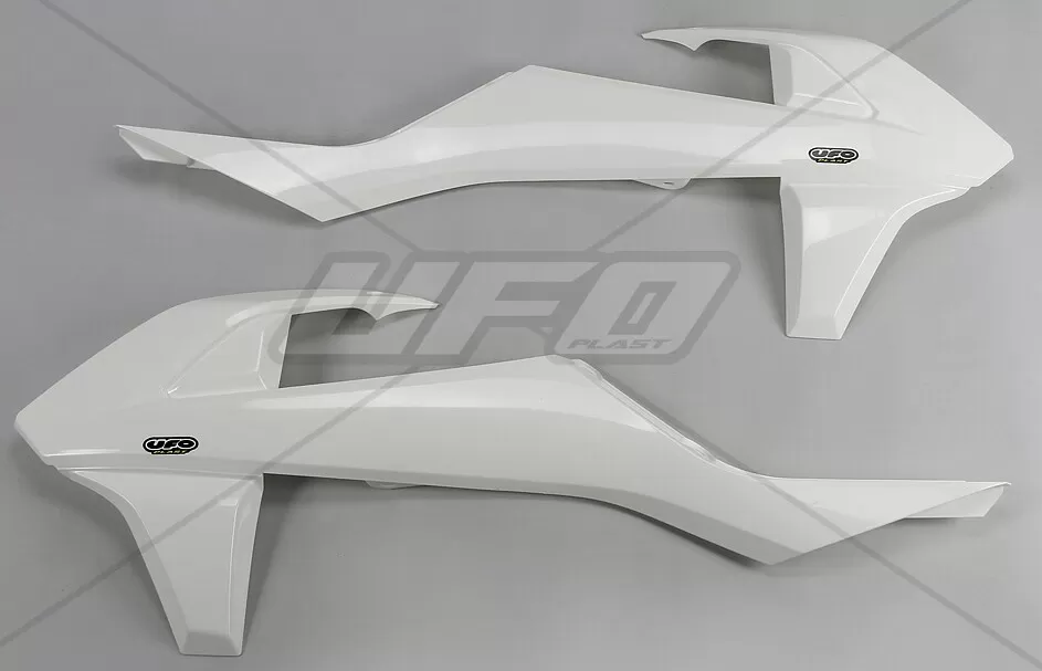 UFO Radiator Covers KTM White