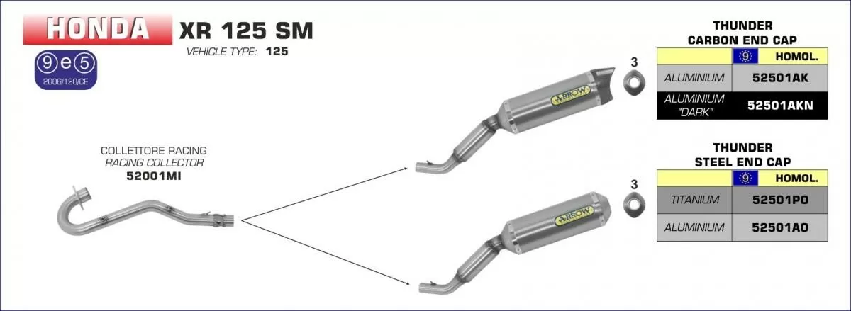 Arrow Exhaust Manifold 52001MI