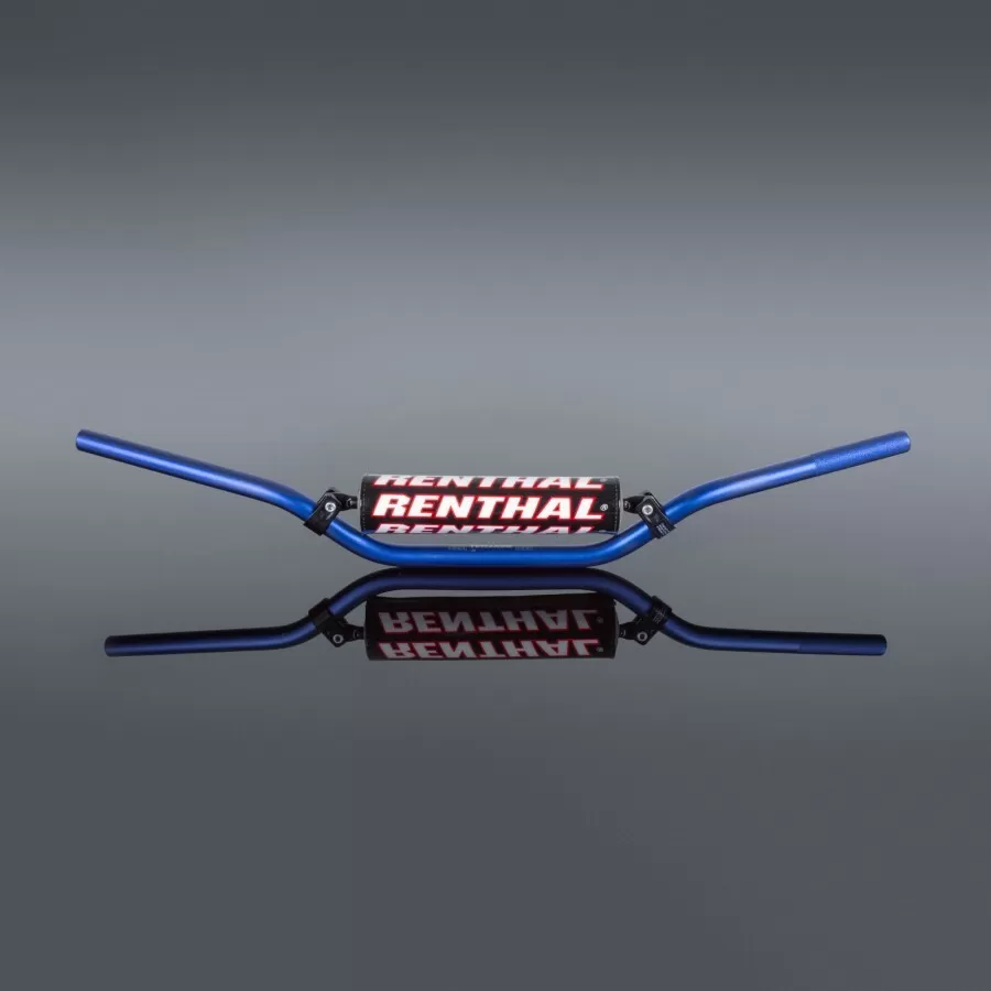 Renthal Handlebar 22mm Enduro Blue Padded 693-01-BU-01-185