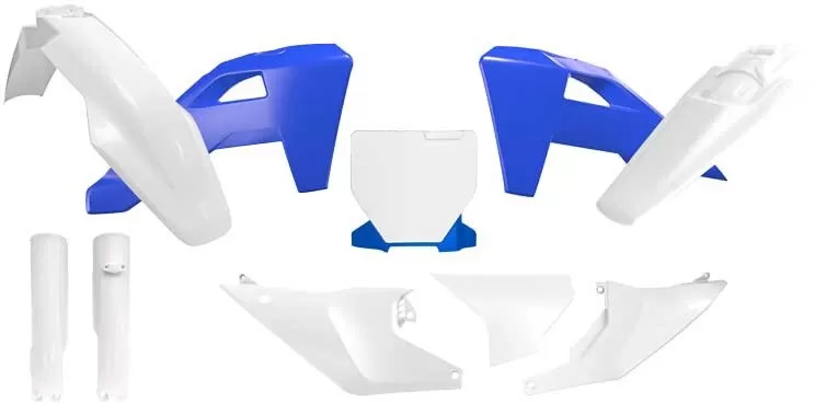 Rtech Full Plastic Kit 7 Pcs White-Blue Heritage Husqvarna
