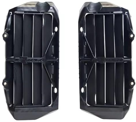 Rtech Oversize Radiator Louvres Black for KTM/Husqvarna