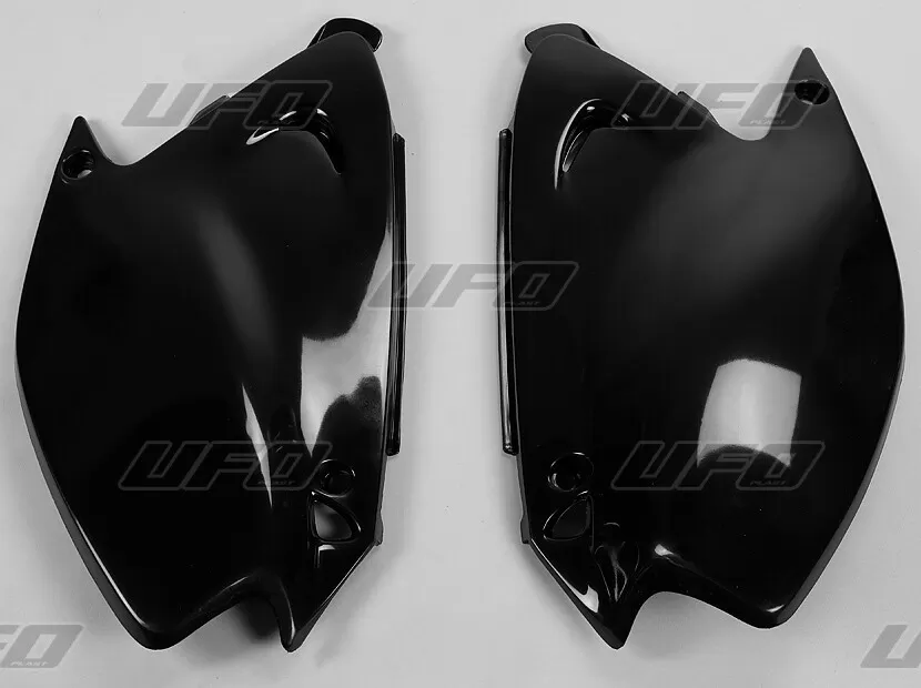 UFO Side Panels Black Kawasaki KX125/250 03-16