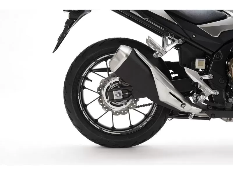 Honda 17 Inch Wheel Sticker Set Matte Crypton Silver Metallic