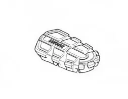 Foot peg rubber cover left side