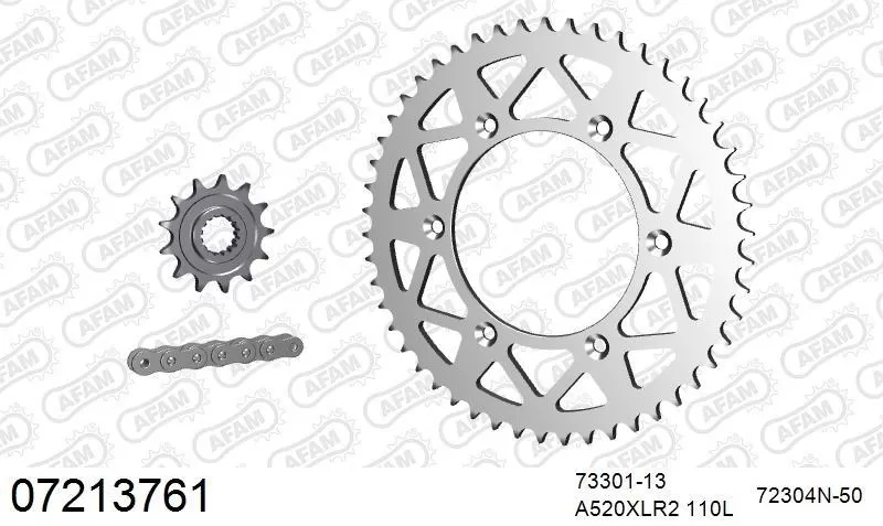 AFAM Chainset - Aluminium