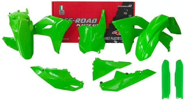 Rtech Full Plastic Kit 6-piece Kawasaki KX 450 2024 Green