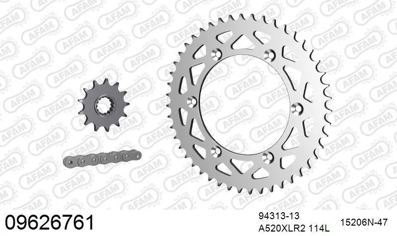 AFAM Chainset - Aluminium