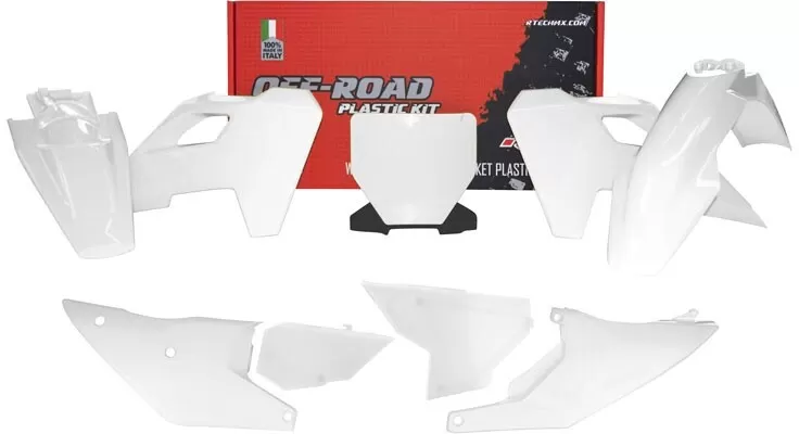 Rtech Plastic Kit 7-Piece White TC-FC 125-450 '23-'24