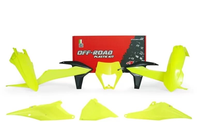 Rtech 6-piece Plastics Kit Neon Yellow for KTM EXC / EXC-F