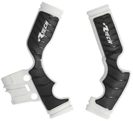 Rtech Bi-Material Frame Protector White/Black Husqvarna TC 65