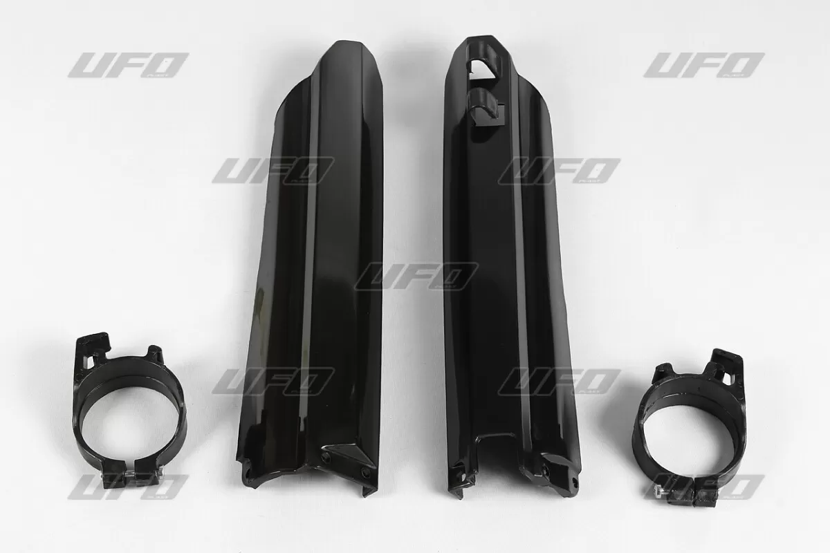 UFO Fork Slider Protectors Yamaha YZ125/250/YZF Black