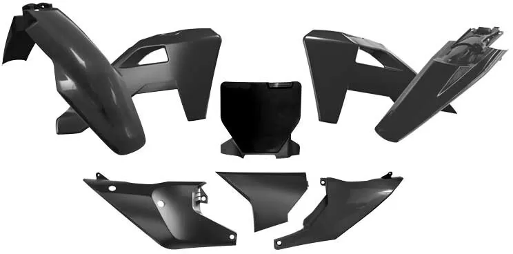 Rtech Plastic Kit 6-Piece Black for Husqvarna TC/FC