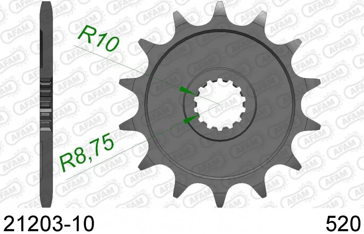 AFAM Sprocket Front 10T - 520
