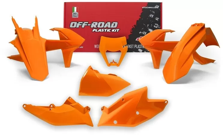 Rtech Plastics Kit 6-Piece with Headlight Cover Orange