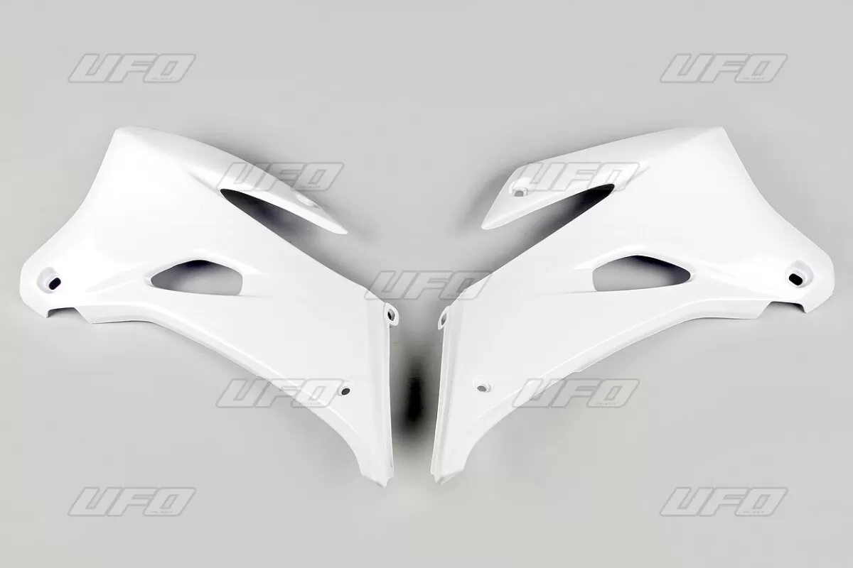 UFO Radiator Covers White Yamaha WRF250/450