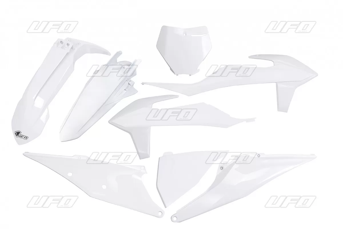 UFO Plastic Kit White for KTM SX/SX-F 19-22
