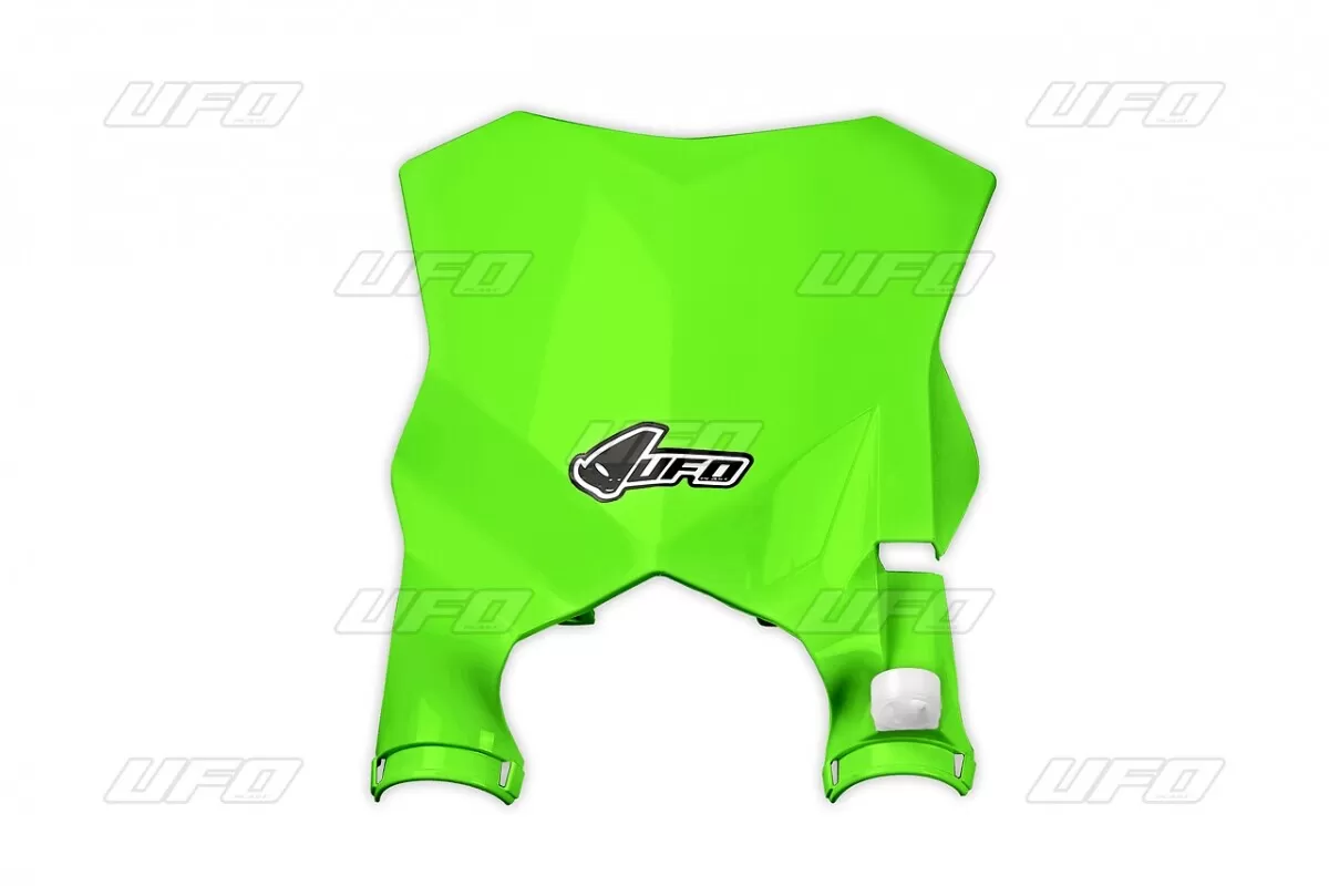 UFO Front Number Plate Stadium Kawasaki KX450F Neon Green