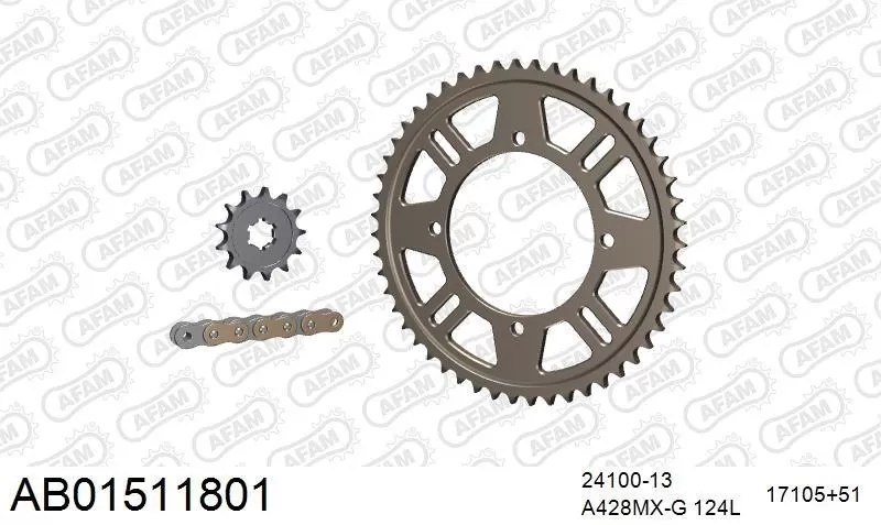 AFAM Chainset - Aluminium AB