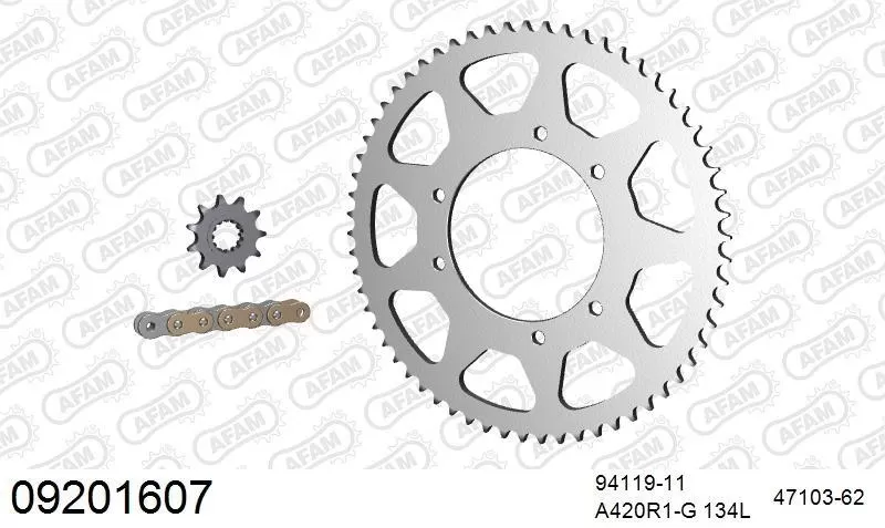 AFAM Chainset - Steel Racing