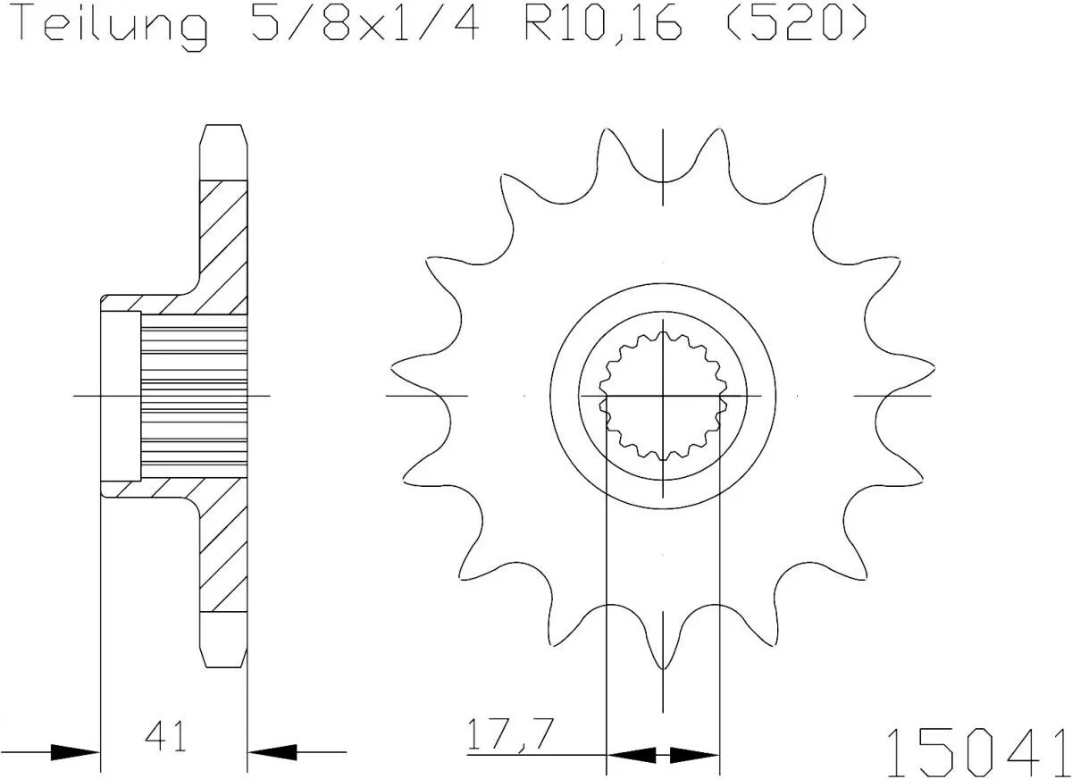 Esjot Sprocket Front 19T - 428