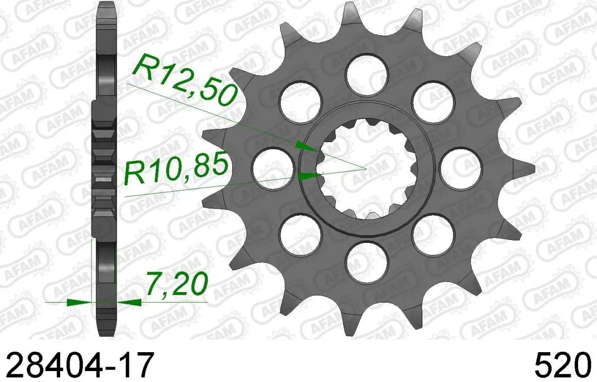 AFAM Sprocket Front 17T - 520