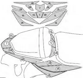 Suzuki Protection Set Rear GSR 750 (11-16)