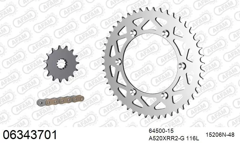 AFAM Chainset - Aluminium