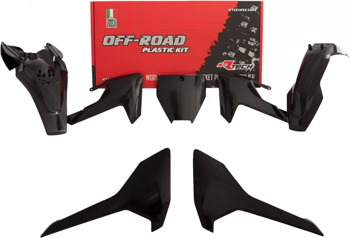 Rtech 5-Piece Plastics Kit Husqvarna TC 65 Black