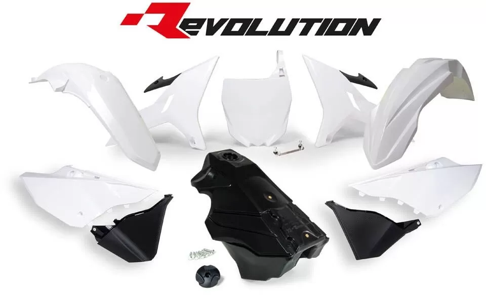 Rtech Revolution Plastics Kit White for Yamaha