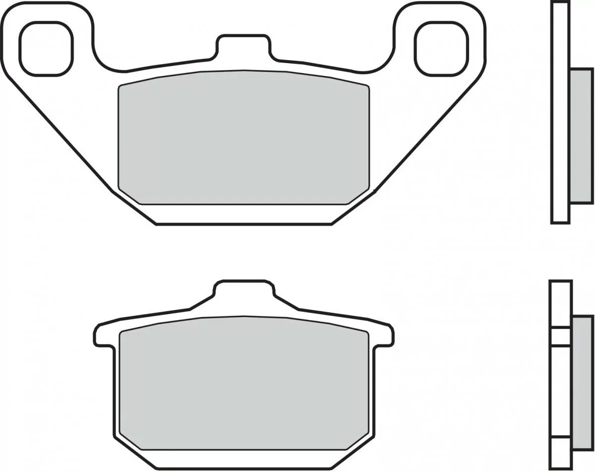 Brembo 07KA0808 Brake Pads Organic Genuine Street 