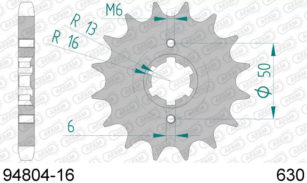 AFAM Sprocket Front 16T - 630