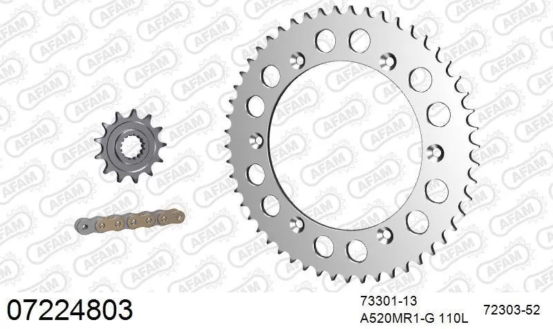 AFAM Chainset - Aluminium