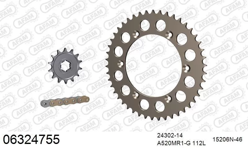 AFAM Chainset - Aluminium