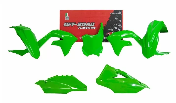 Rtech 5-piece Plastics Kit Kawasaki Green for KXF 250/450