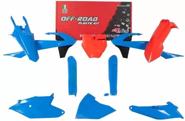 Rtech Plastics Kit 7-Piece KTM SX 85 18-22 Orange/Blue