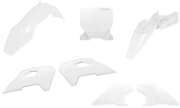 Rtech Plastic Kit 6 Pcs White Husqvarna TC 50