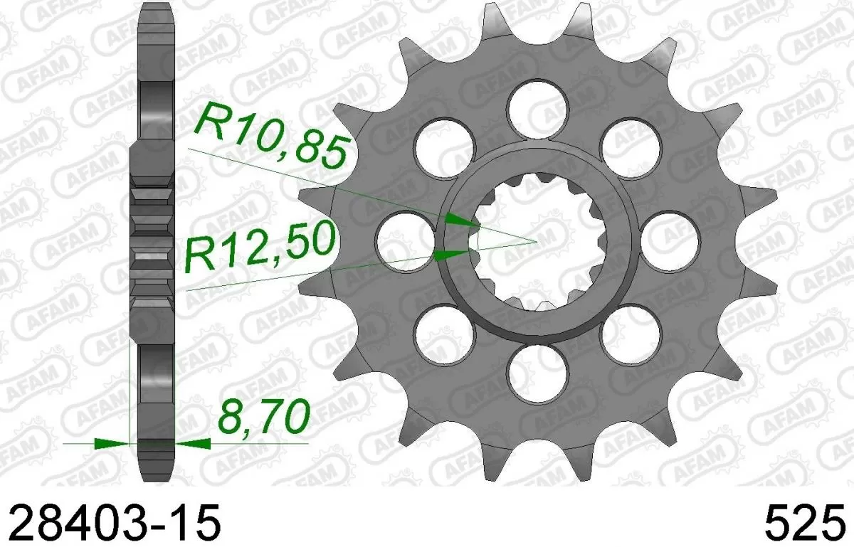 AFAM Sprocket Front 15T - 525