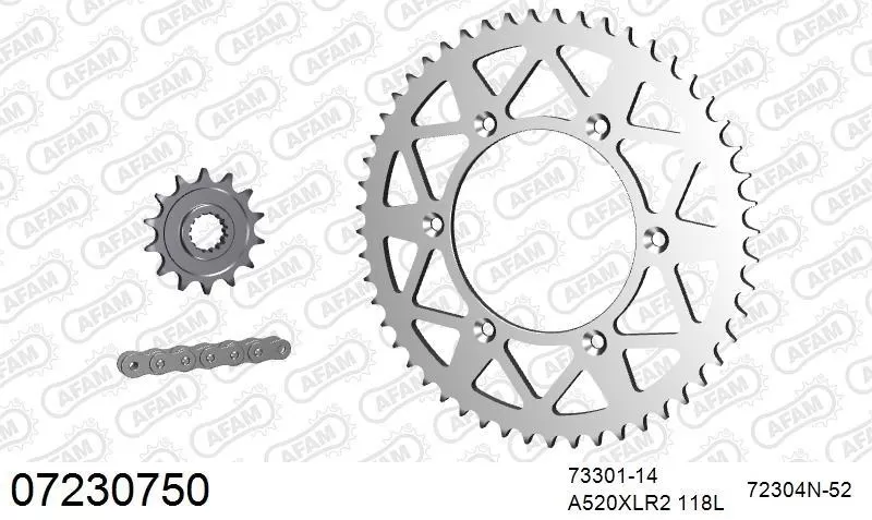 AFAM Chainset - Aluminium